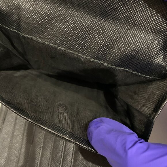 Prada Black Trifold Wallet sku#84810 (Gently used) - Picture 10 of 11